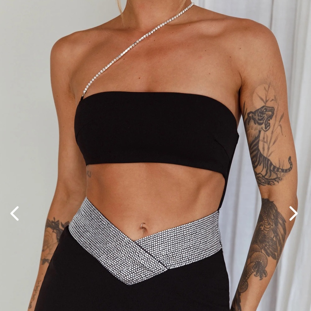Black Diamante Dress✨ - Picture 5 of 6
